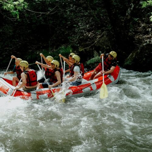 Experience adrenaline-filled moments on exciting river journeys.