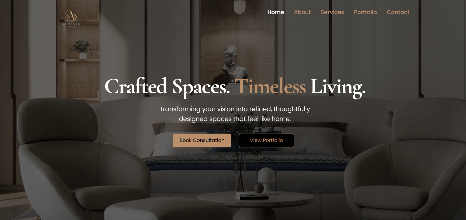 website home page
