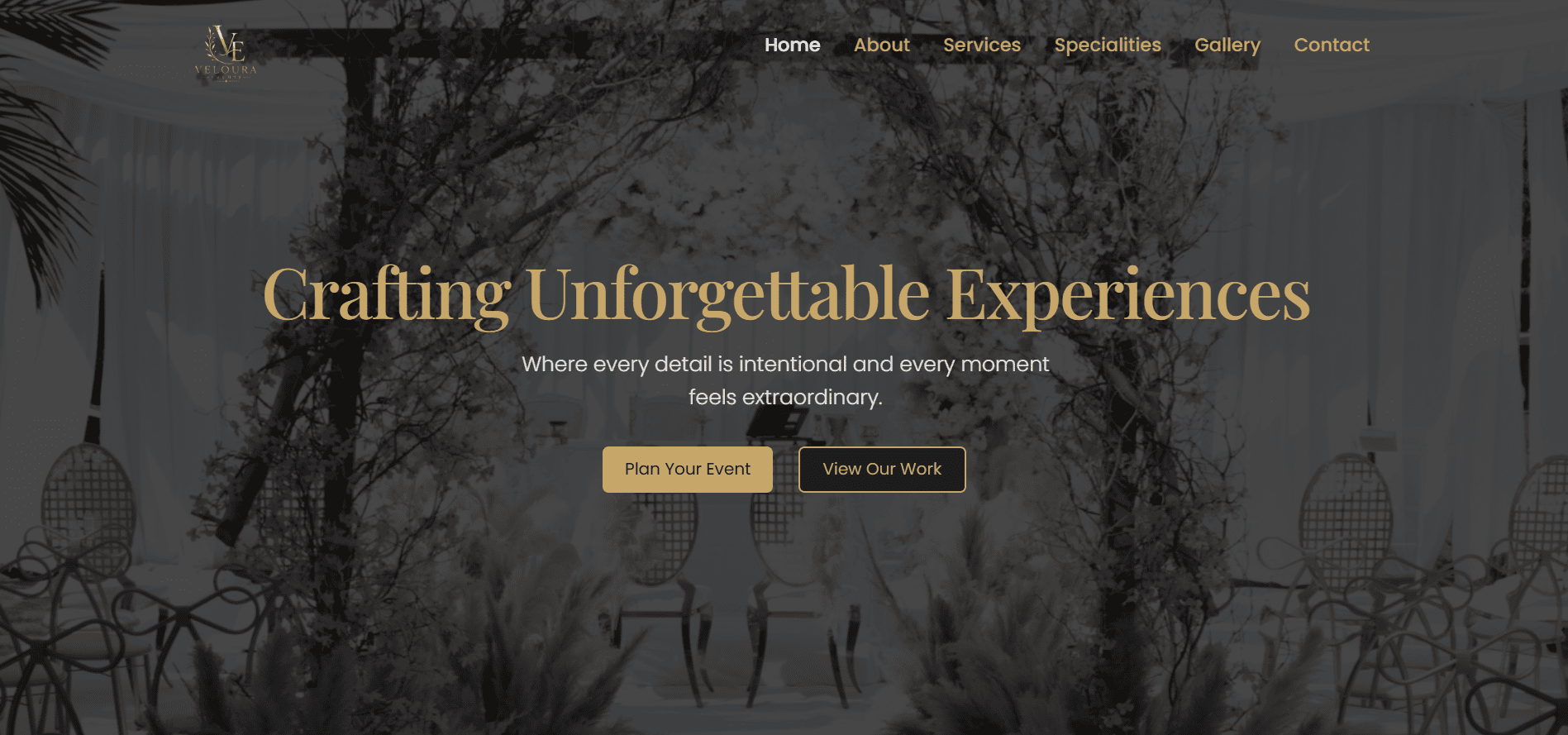 Website home page